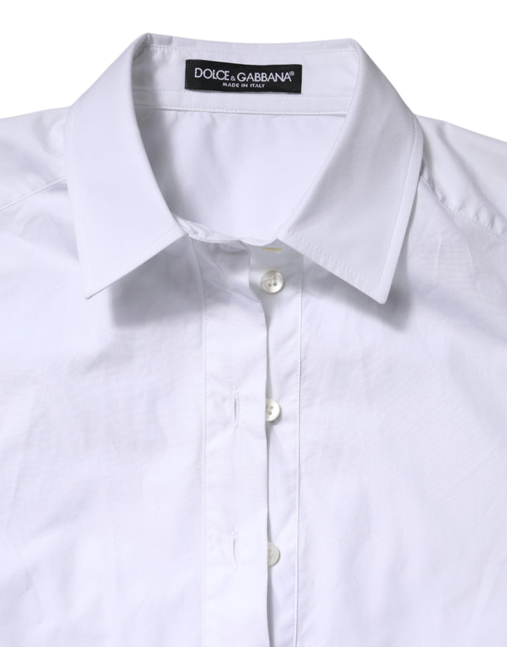 Dolce &amp; Gabbana Sample Sale Dolce &amp; Gabbana White Cotton Short Sleeves Collared Polo Top - | Designer outlet