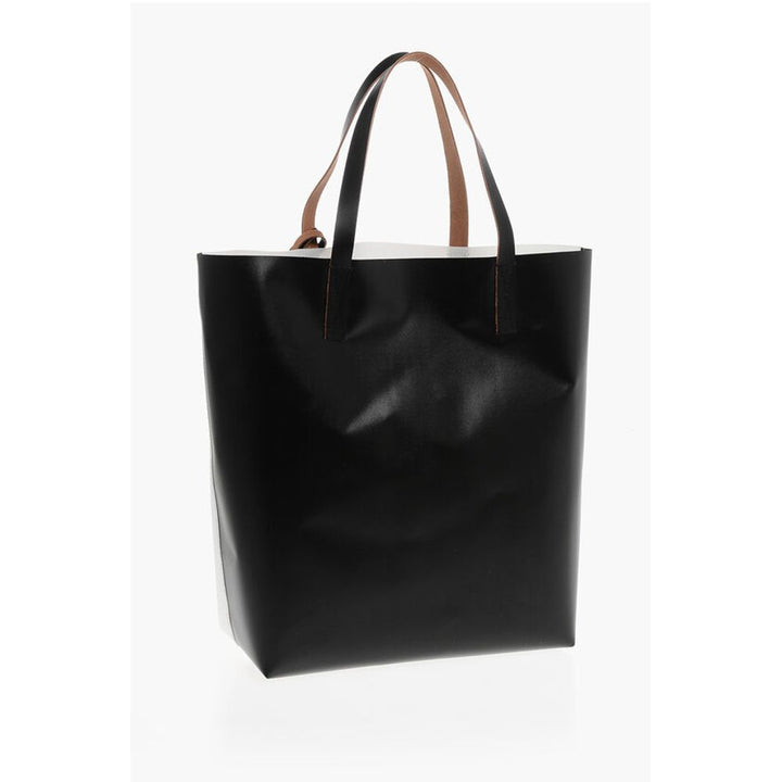 Marni Black And White Plastic Tote Bag