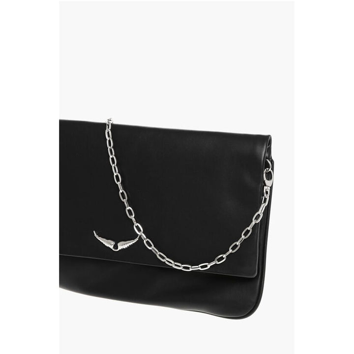 Zadig & Voltaire Black Calfskin Clutch Bag