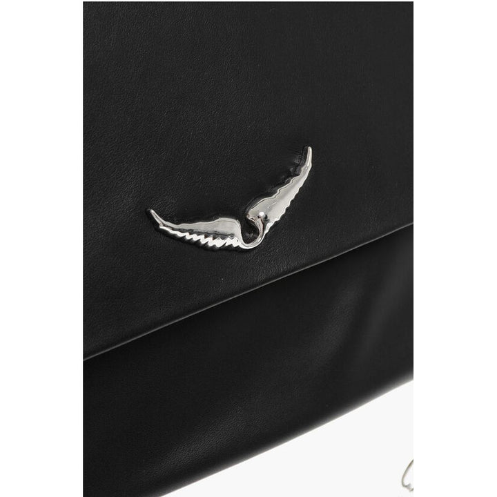 Zadig & Voltaire Black Calfskin Clutch Bag