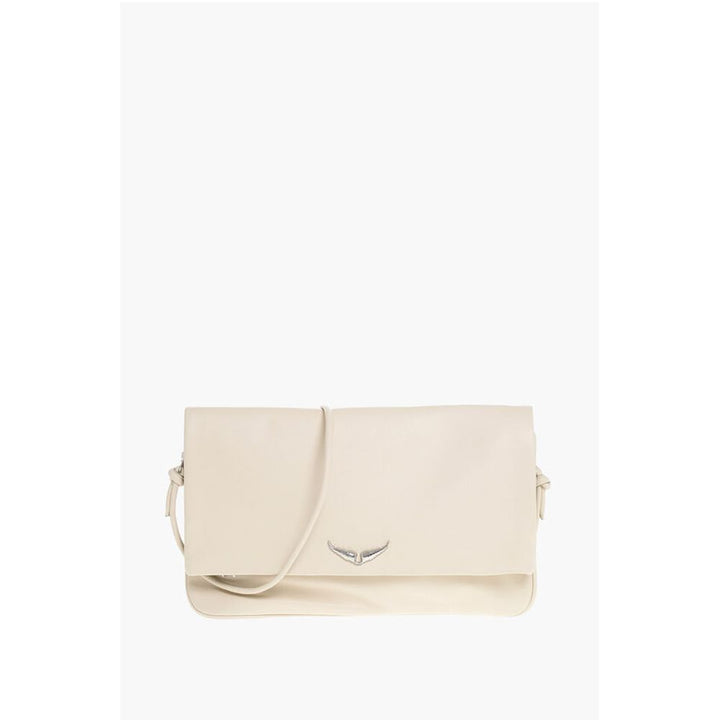 Zadig & Voltaire White Calfskin Clutch Bag