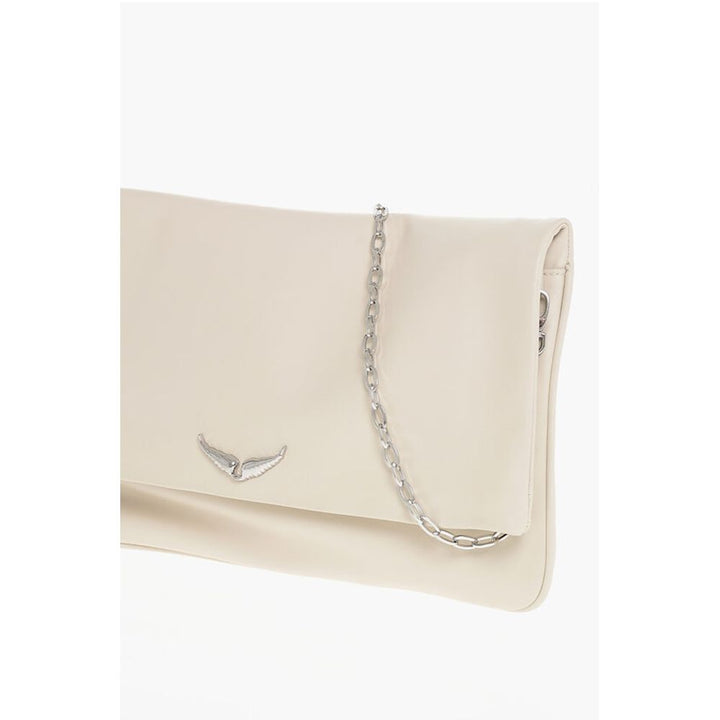Zadig & Voltaire White Calfskin Clutch Bag