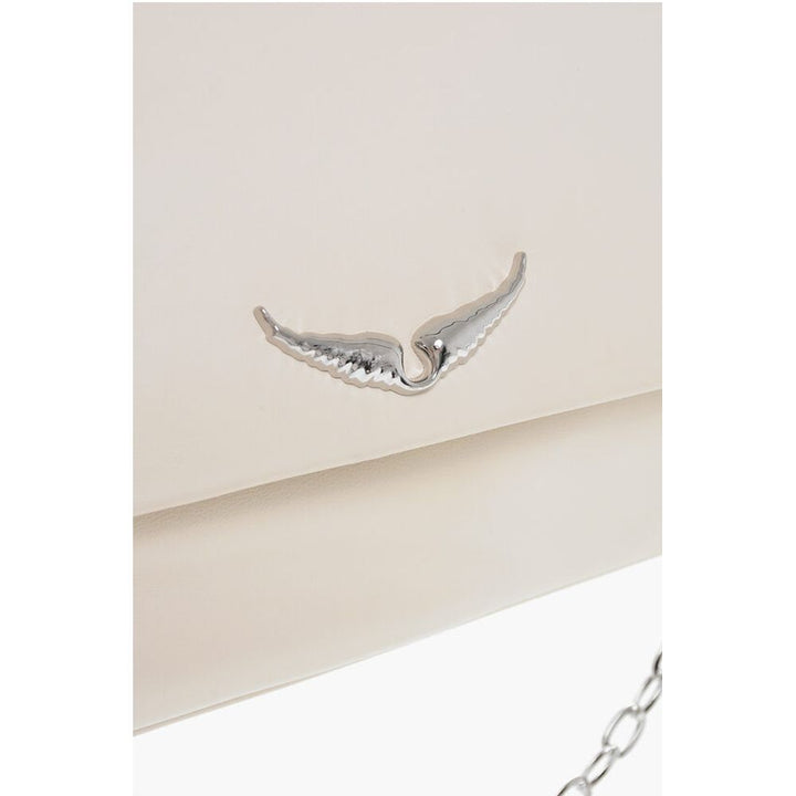 Zadig & Voltaire White Calfskin Clutch Bag