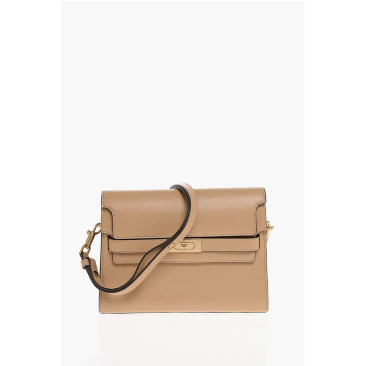 Tory Burch Beige Calfskin Shoulder Bag