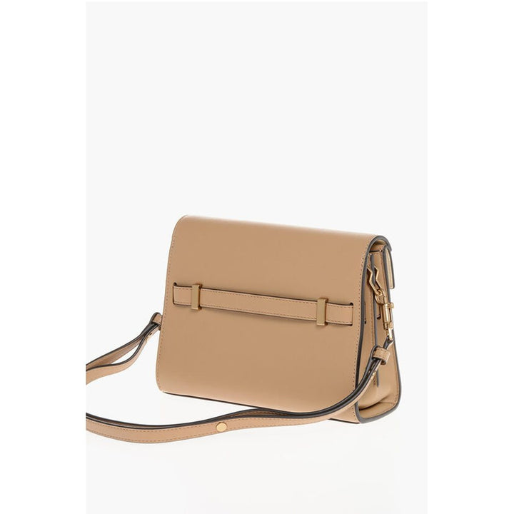 Tory Burch Beige Calfskin Shoulder Bag