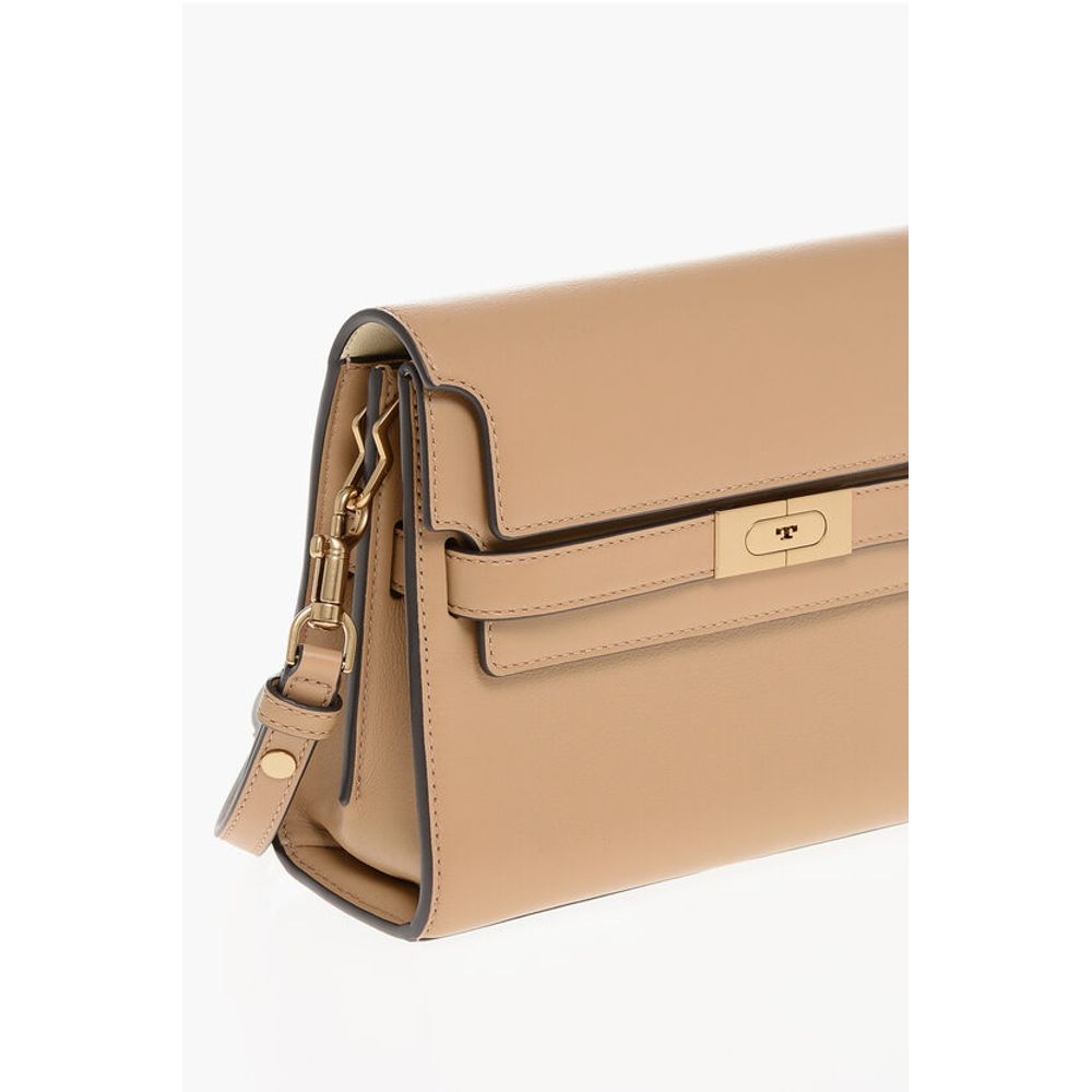 Tory Burch Beige Calfskin Shoulder Bag