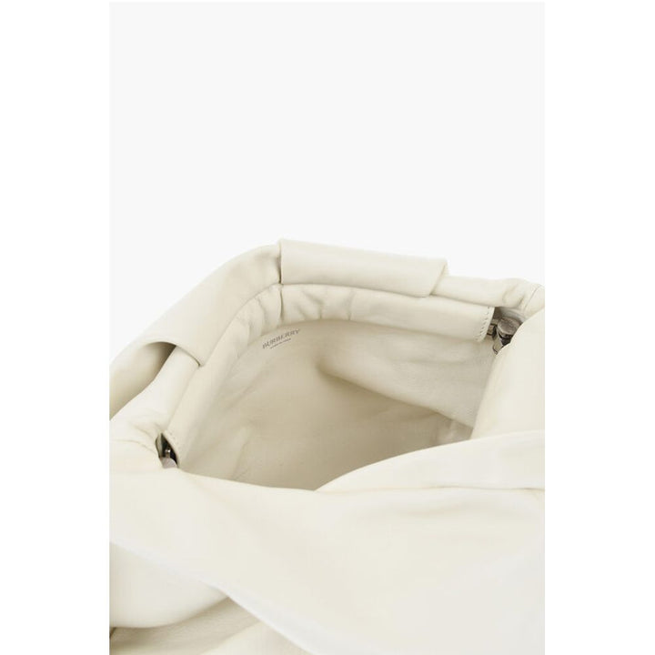 Burberry White Lambskin Clutch Bag