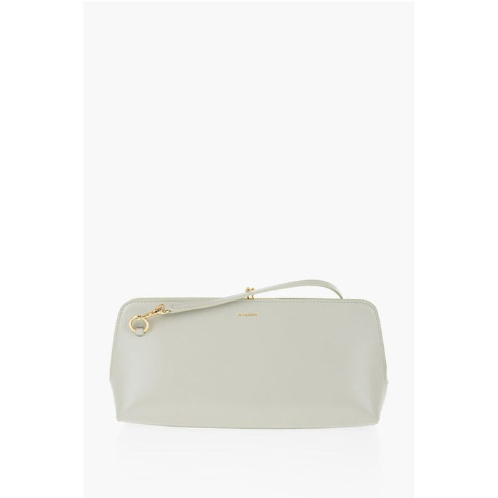 Jil Sander Leather Handbag with Clap Closure