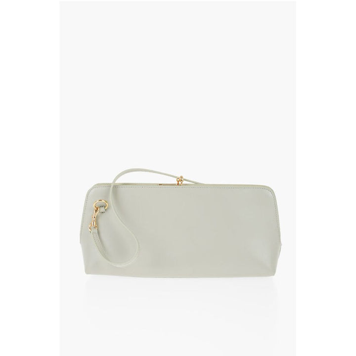 Jil Sander Leather Handbag with Clap Closure