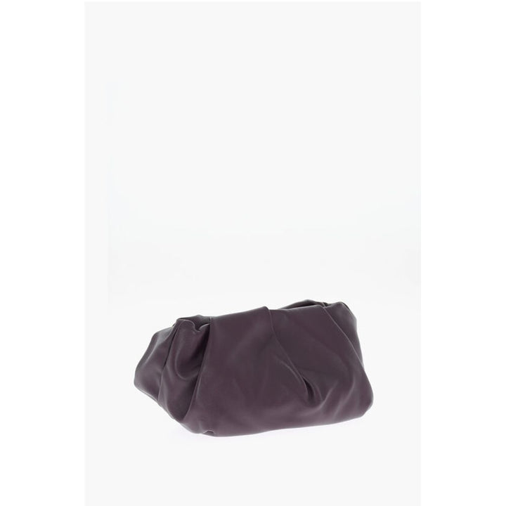 Burberry Purple Leather Clutch Bag
