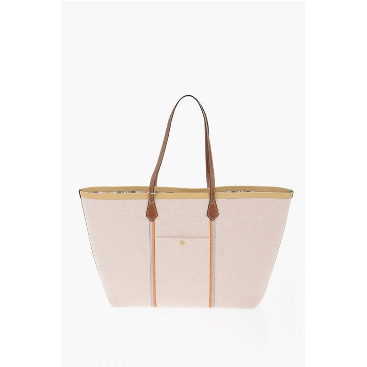 Tory Burch Beige Cotton Shoulder Bag