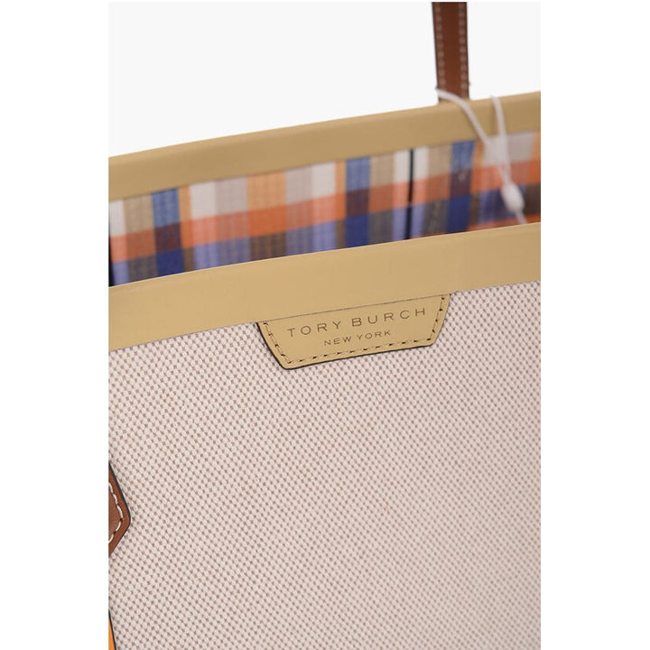 Tory Burch Beige Cotton Shoulder Bag
