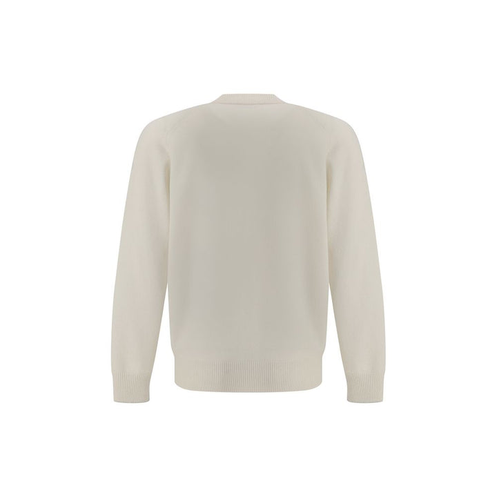 Brunello Cucinelli White Cashmere Cardigan