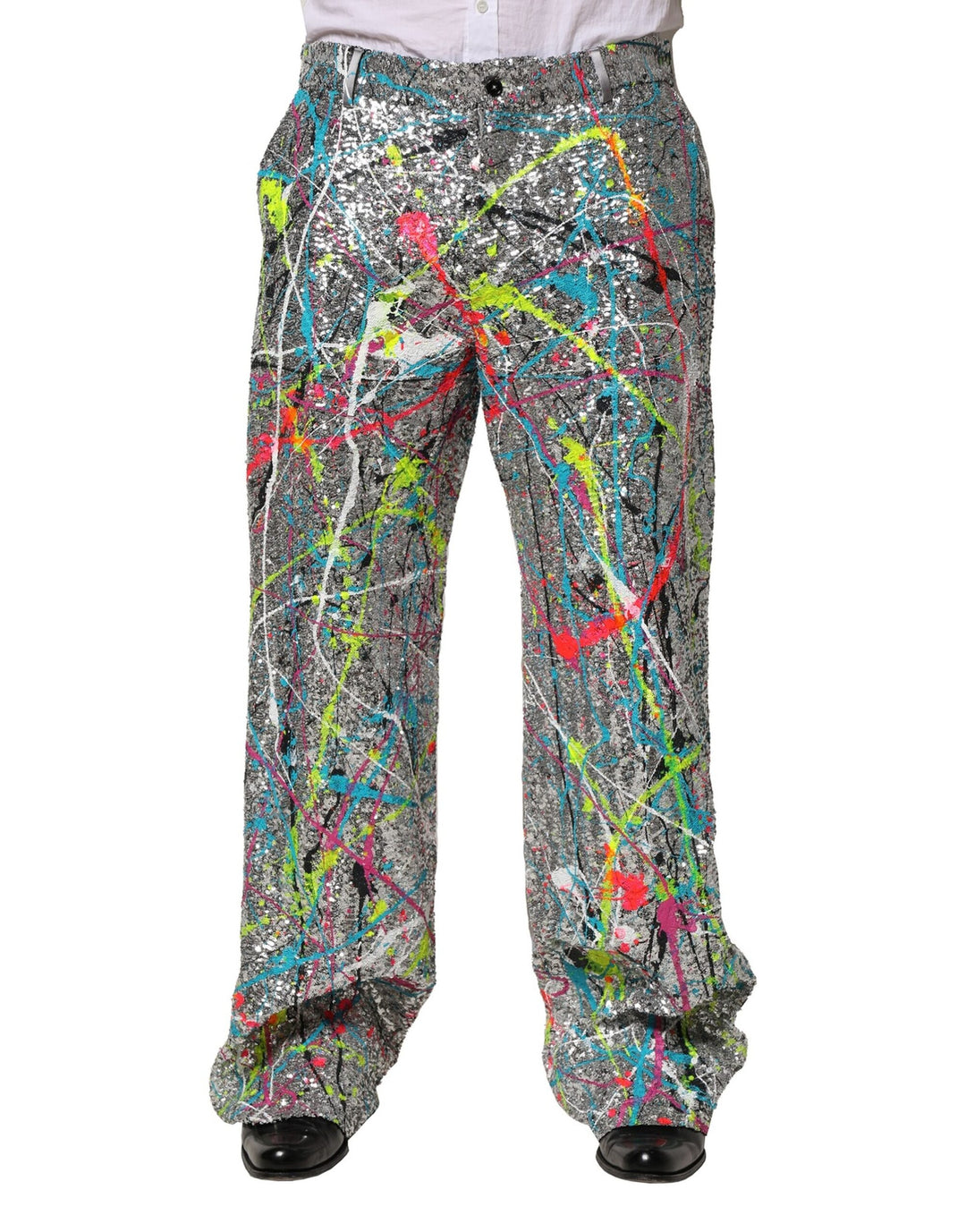 Dolce &amp; Gabbana Sample Sale Dolce &amp; Gabbana Multicolor Sequined Embellished Pants - | Designer outlet