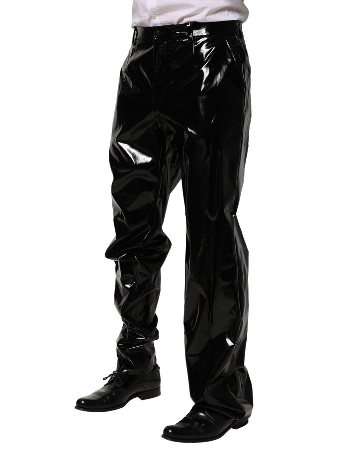 Dolce & Gabbana Black Nylon Straight Men Pants