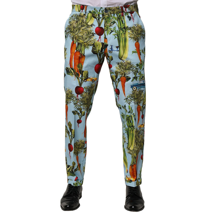 Dolce &amp; Gabbana Sample Sale Dolce &amp; Gabbana Multicolor Cotton Tapered Men Pants - | Designer outlet