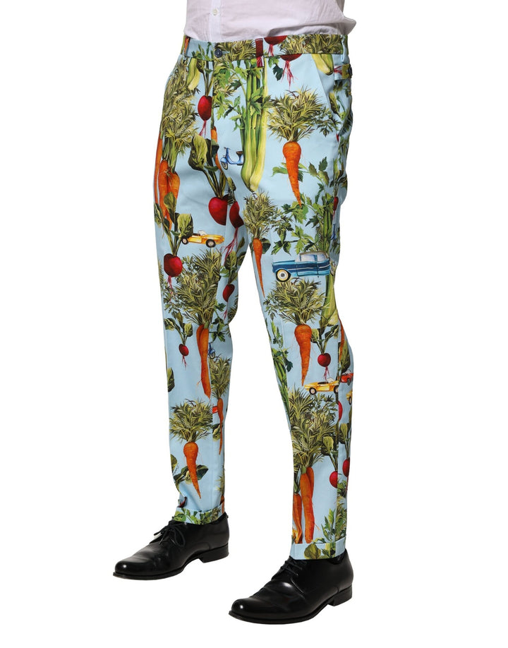 Dolce &amp; Gabbana Sample Sale Dolce &amp; Gabbana Multicolor Cotton Tapered Men Pants - | Designer outlet