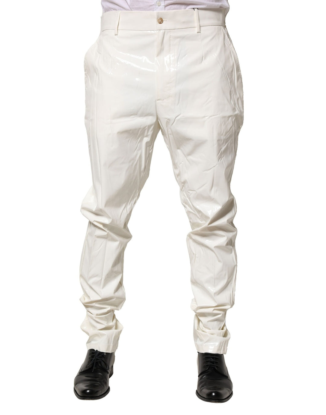 Dolce &amp; Gabbana Sample Sale Dolce &amp; Gabbana White Nylon Tapered Dress Men Pants - | Designer outlet