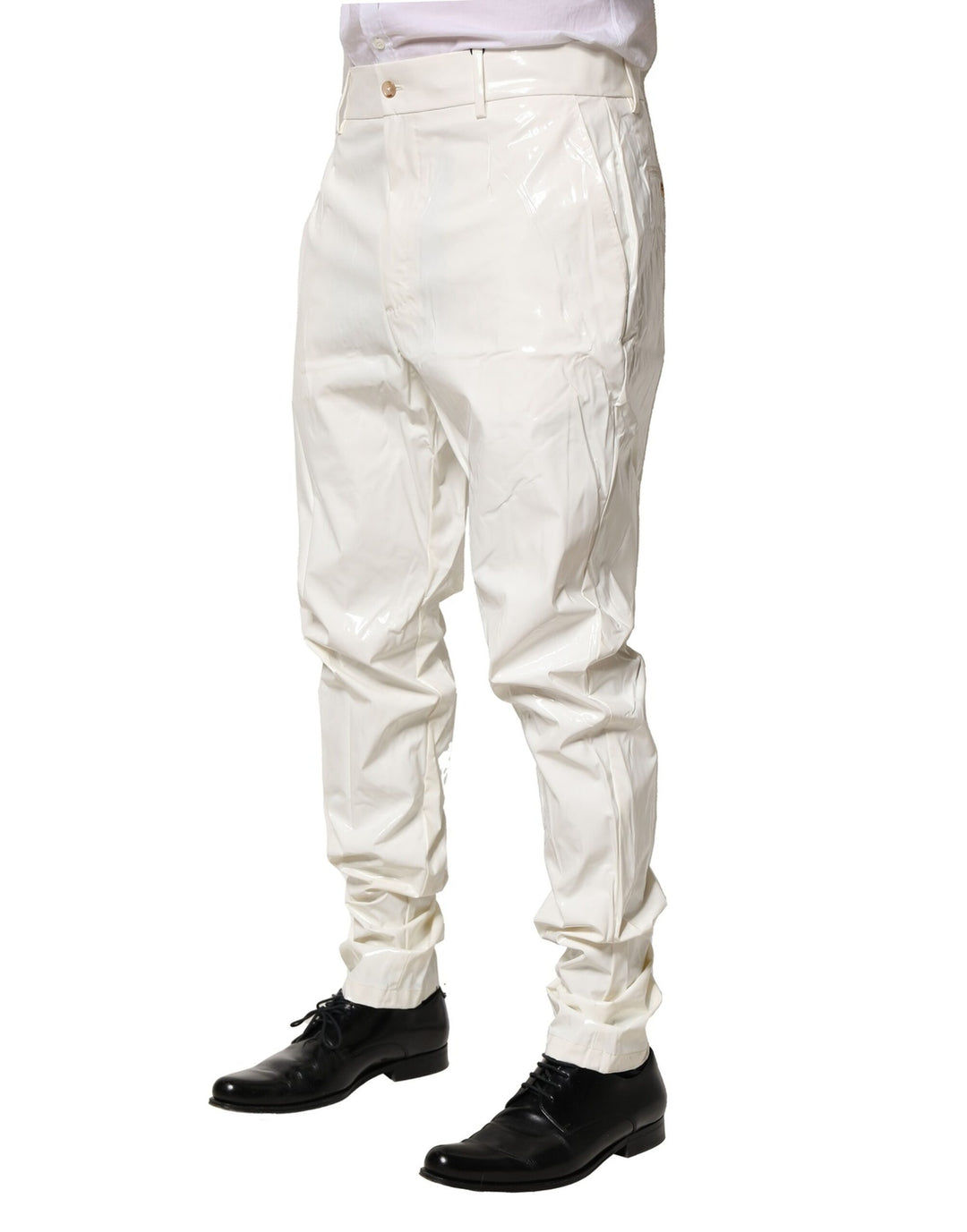 Dolce &amp; Gabbana Sample Sale Dolce &amp; Gabbana White Nylon Tapered Dress Men Pants - | Designer outlet