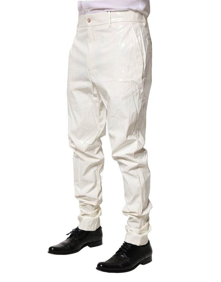 Dolce &amp; Gabbana Sample Sale Dolce &amp; Gabbana White Nylon Tapered Dress Men Pants - | Designer outlet