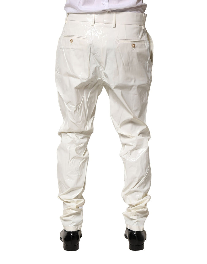 Dolce &amp; Gabbana Sample Sale Dolce &amp; Gabbana White Nylon Tapered Dress Men Pants - | Designer outlet