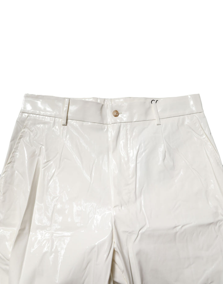 Dolce &amp; Gabbana Sample Sale Dolce &amp; Gabbana White Nylon Tapered Dress Men Pants - | Designer outlet
