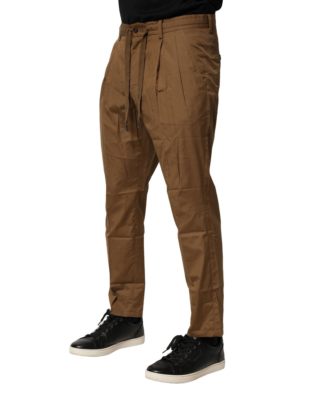 Dolce &amp; Gabbana Sample Sale Dolce &amp; Gabbana Brown Cotton Chino Mid Waist Men Pants - | Designer outlet