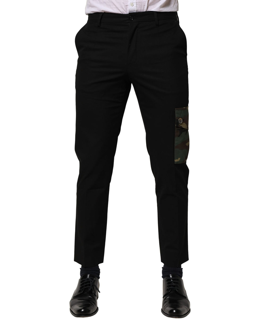 Dolce &amp; Gabbana Sample Sale Dolce &amp; Gabbana Black Cotton Cargo Dress Men Pants - | Designer outlet