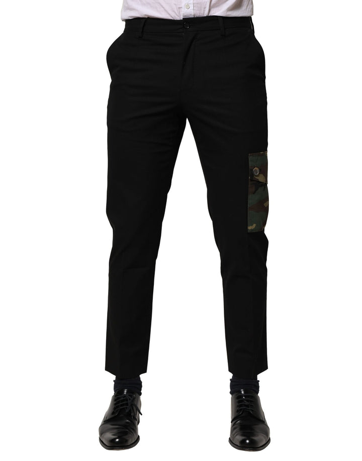 Dolce &amp; Gabbana Sample Sale Dolce &amp; Gabbana Black Cotton Cargo Dress Men Pants - | Designer outlet