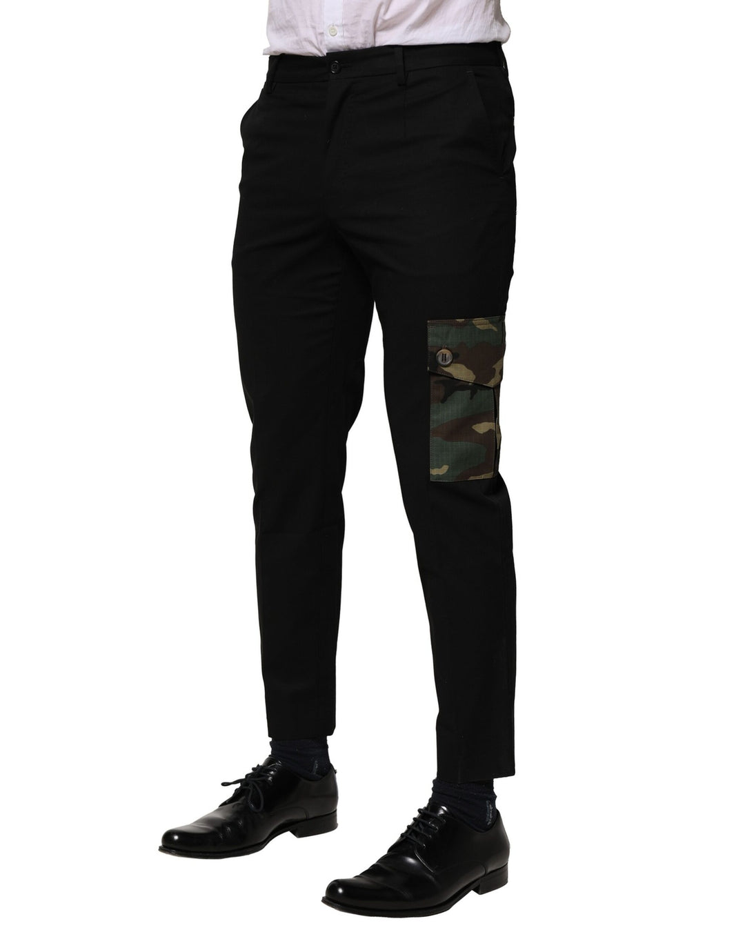 Dolce &amp; Gabbana Sample Sale Dolce &amp; Gabbana Black Cotton Cargo Dress Men Pants - | Designer outlet