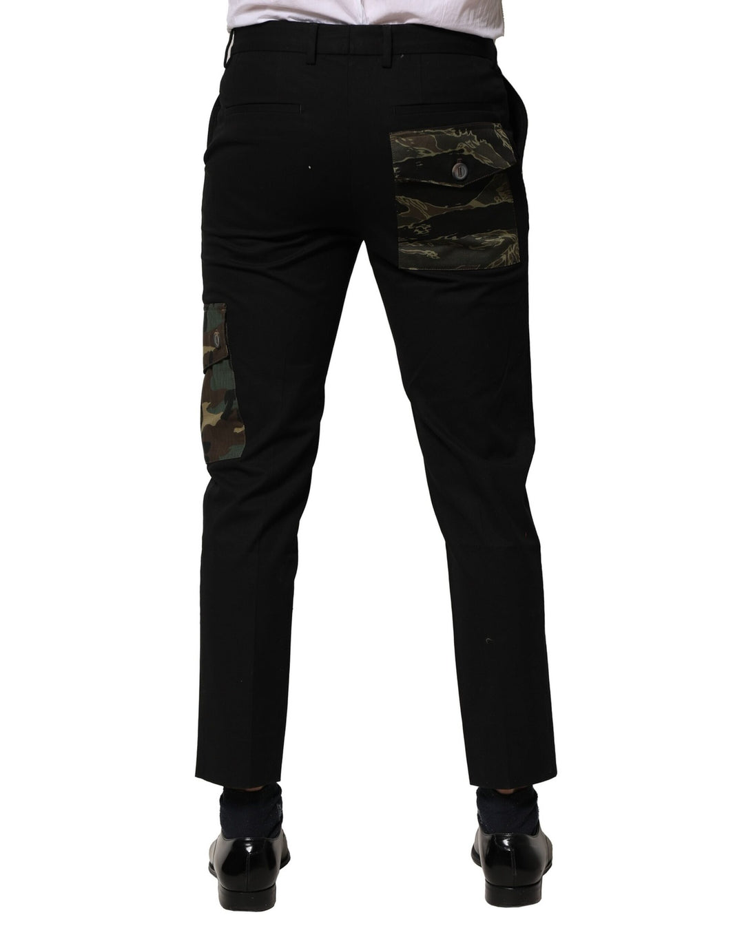 Dolce &amp; Gabbana Sample Sale Dolce &amp; Gabbana Black Cotton Cargo Dress Men Pants - | Designer outlet