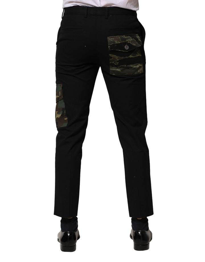 Dolce &amp; Gabbana Sample Sale Dolce &amp; Gabbana Black Cotton Cargo Dress Men Pants - | Designer outlet