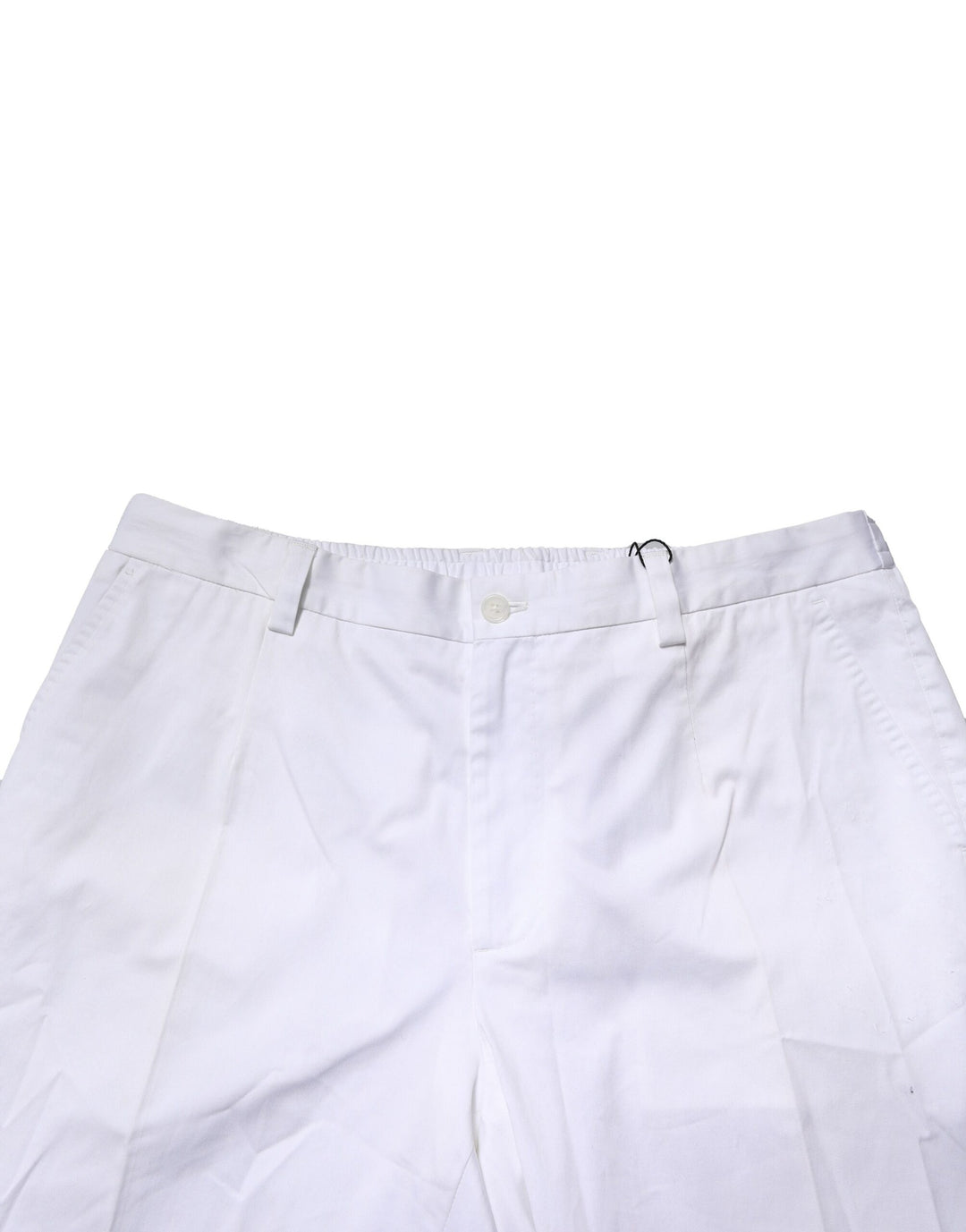 Dolce &amp; Gabbana Sample Sale Dolce &amp; Gabbana White Cotton Dress Slim Formal Pants - | Designer outlet