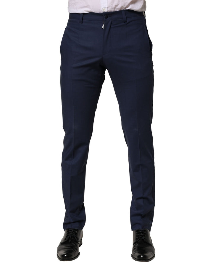 Dolce &amp; Gabbana Sample Sale Dolce &amp; Gabbana Dark Blue Wool Dress Formal Pants - | Designer outlet