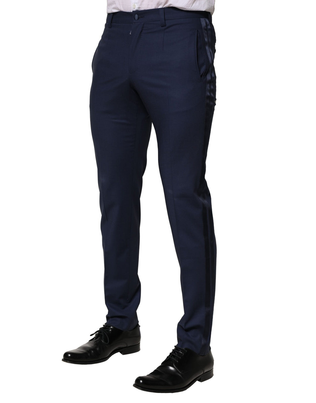 Dolce &amp; Gabbana Sample Sale Dolce &amp; Gabbana Dark Blue Wool Dress Formal Pants - | Designer outlet