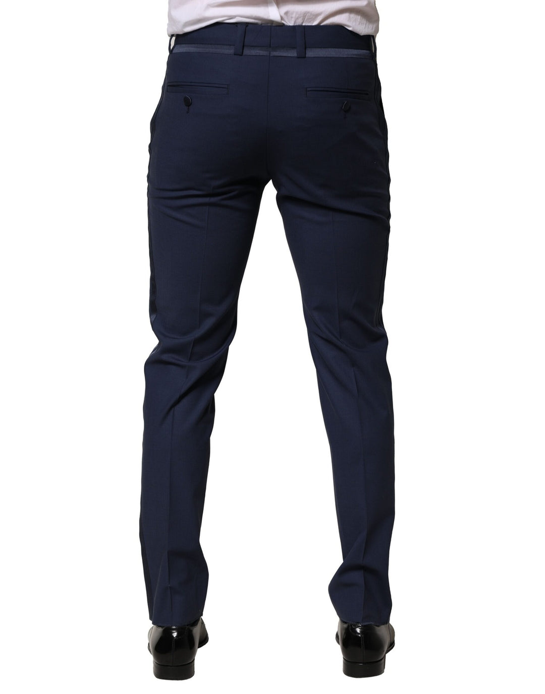 Dolce &amp; Gabbana Sample Sale Dolce &amp; Gabbana Dark Blue Wool Dress Formal Pants - | Designer outlet