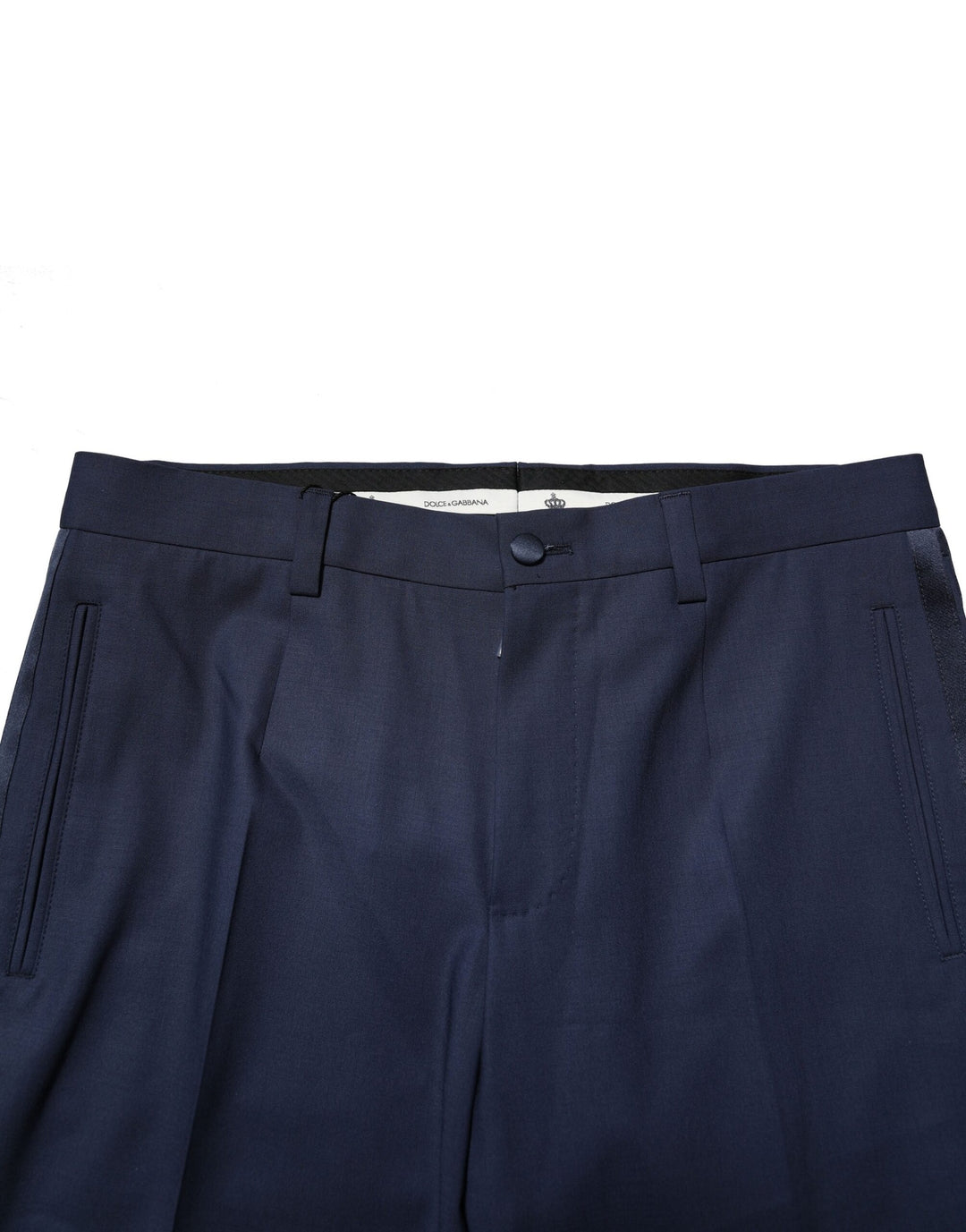 Dolce &amp; Gabbana Sample Sale Dolce &amp; Gabbana Dark Blue Wool Dress Formal Pants - | Designer outlet