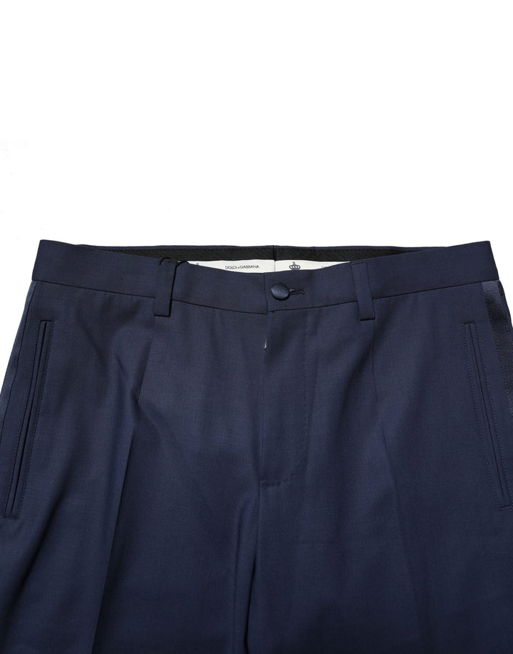 Dolce &amp; Gabbana Sample Sale Dolce &amp; Gabbana Dark Blue Wool Dress Formal Pants - | Designer outlet