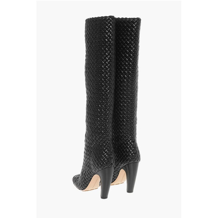 Bottega Veneta Woven Leather CANALAZZO Under the Knee Boots 10cm
