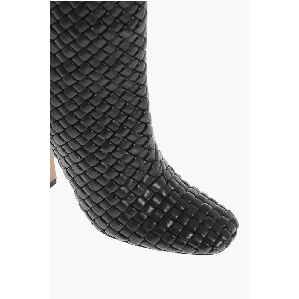Bottega Veneta Woven Leather CANALAZZO Under the Knee Boots 10cm
