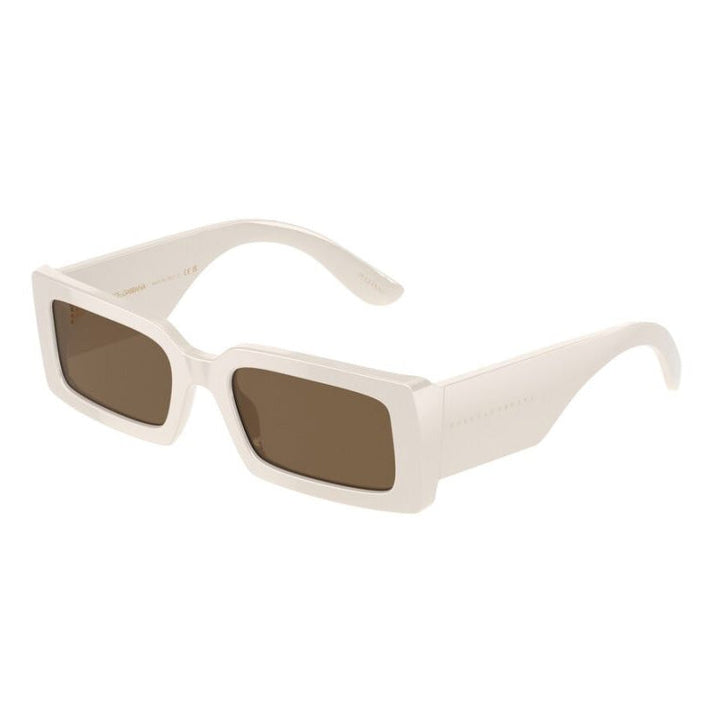 Dolce & Gabbana Sunglasses Rectangle Full Rim, Full Beige Frame and Dark Brown Lens DG4416342973