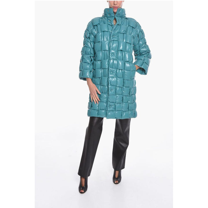 Bottega Veneta Quilted Intreccio leather Coat