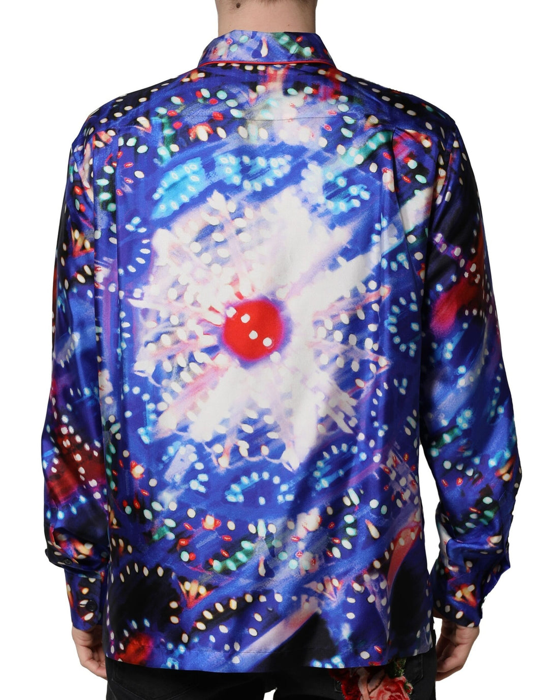 Dolce &amp; Gabbana Sample Sale Dolce &amp; Gabbana Multicolor Printed Silk Lounge Casual Shirt - | Designer outlet