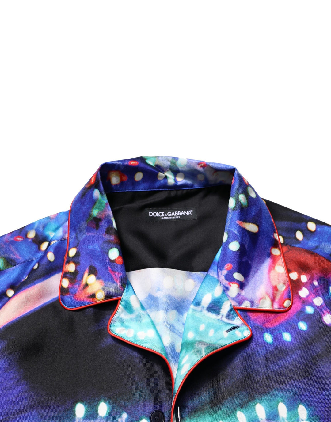 Dolce &amp; Gabbana Sample Sale Dolce &amp; Gabbana Multicolor Printed Silk Lounge Casual Shirt - | Designer outlet