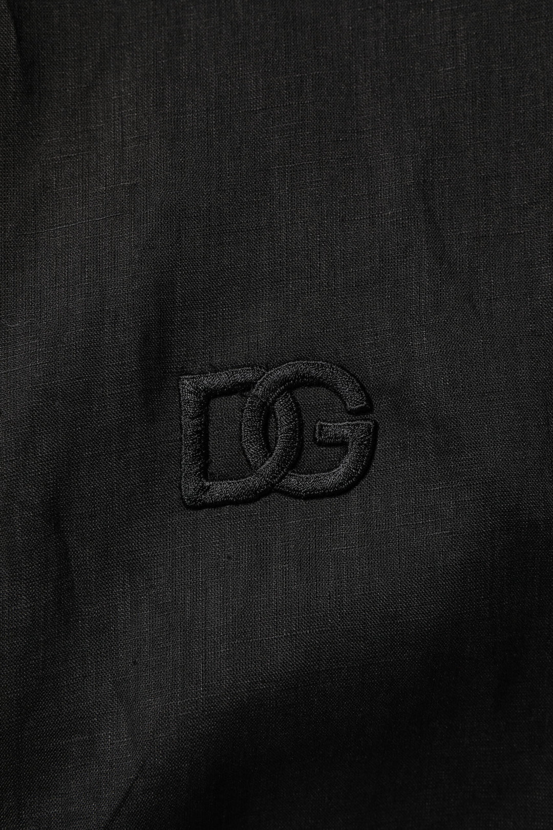 Dolce &amp; Gabbana Sample Sale Dolce &amp; Gabbana Black Linen Long Sleeves Men Casual Shirt - | Designer outlet