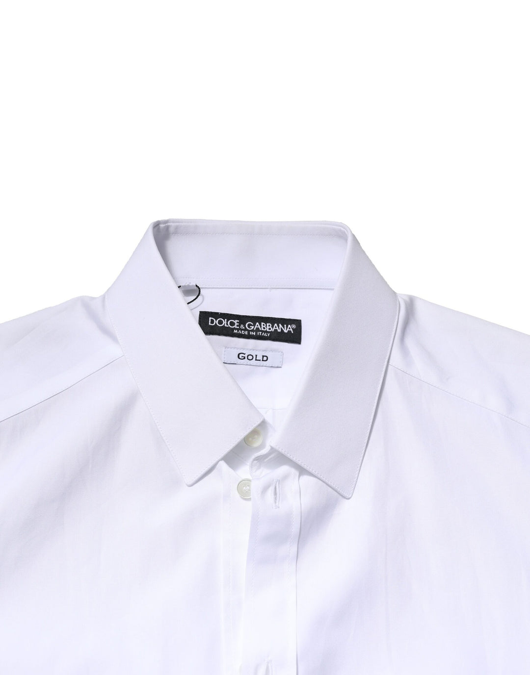 Dolce &amp; Gabbana Sample Sale Dolce &amp; Gabbana White GOLD Long Sleeves Men Dress Formal Shirt - | Designer outlet