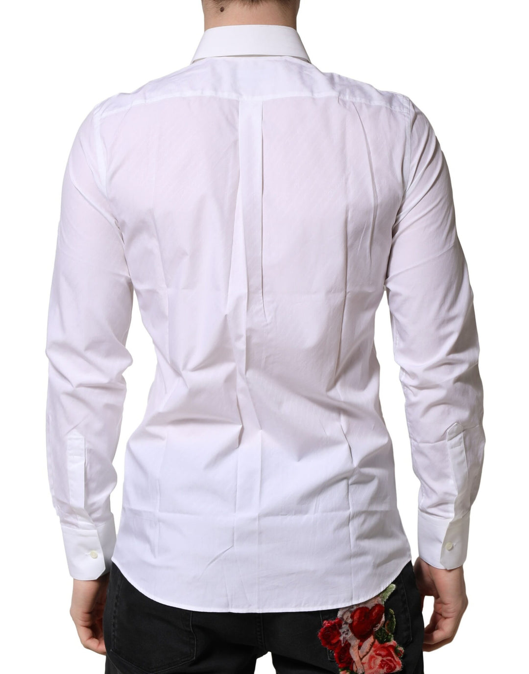Dolce & Gabbana White MARTINI Long Sleeves Dress Formal Shirt by Dolce & Gabbana outlet now on sale