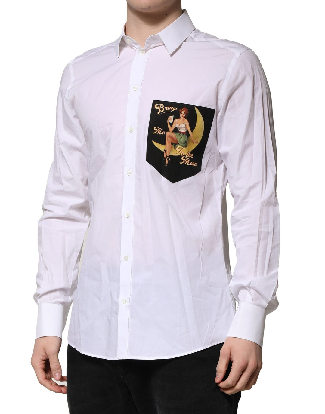Dolce & Gabbana White MARTINI Long Sleeves Men Formal Shirt by Dolce & Gabbana outlet now on sale