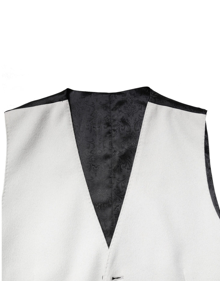 Dolce &amp; Gabbana Sample Sale Dolce &amp; Gabbana Gray Wool Dress Formal Men Waistcoat Vest - | Designer outlet