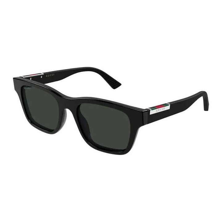 Gucci Sunglasses Square Full Rim, Black Frame And Grey Lens